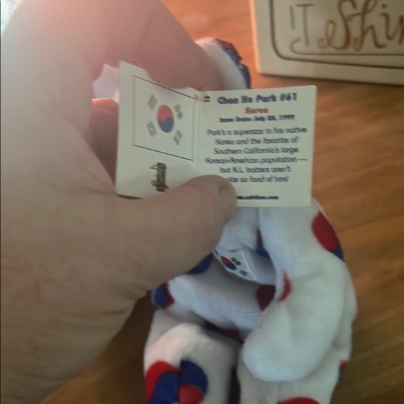 White Bear with Red and Blue Accents - Picture 3 of 3